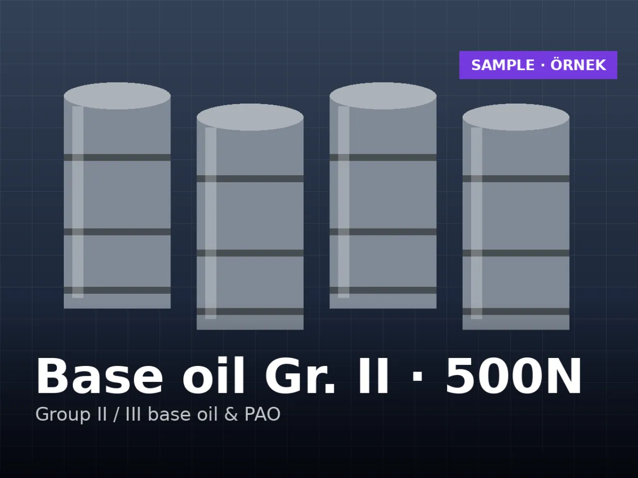 Base oil Group II 150N / 500N — flexitank or drums