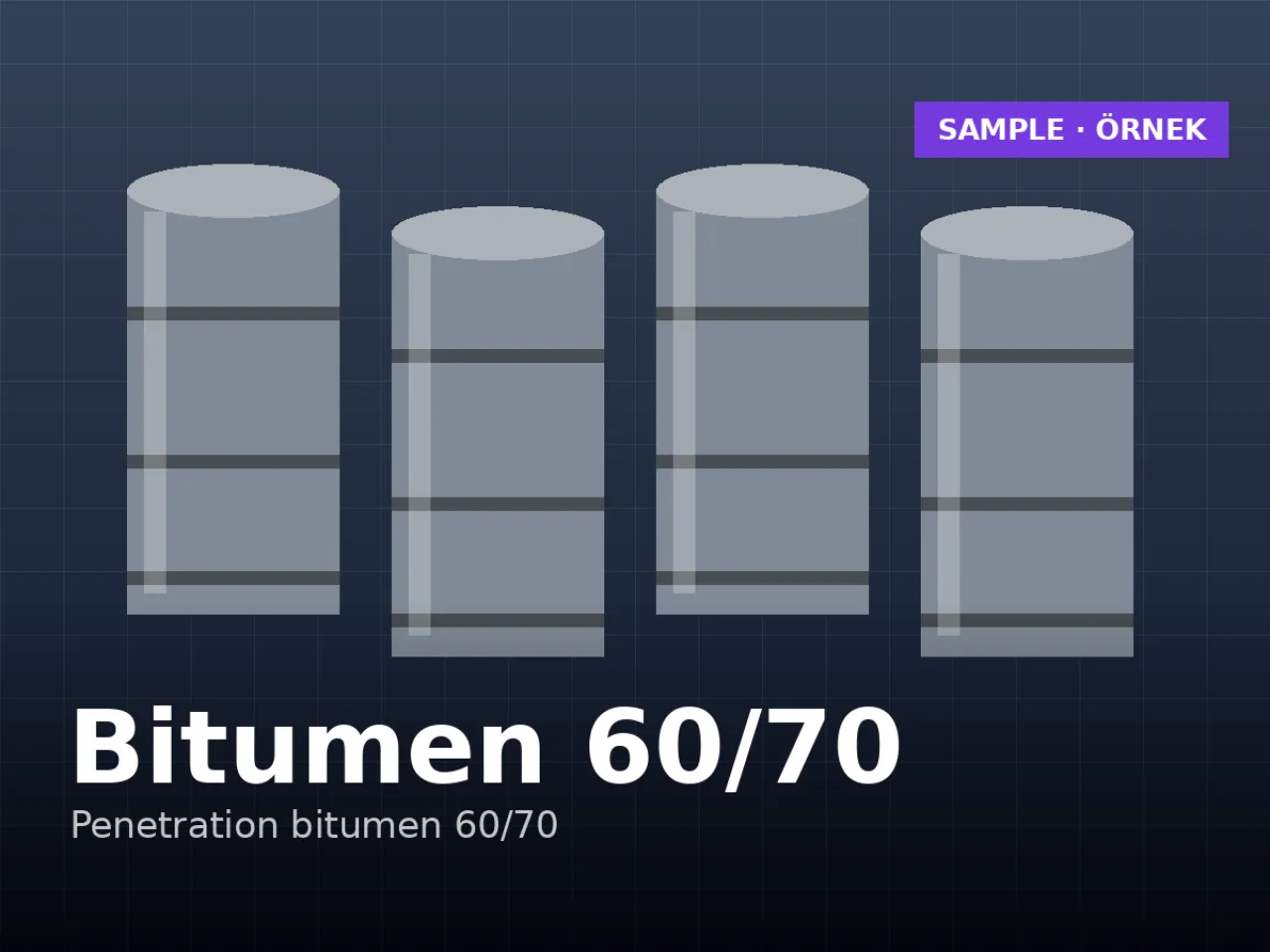 Bitumen 60/70 penetration grade — drums and bulk