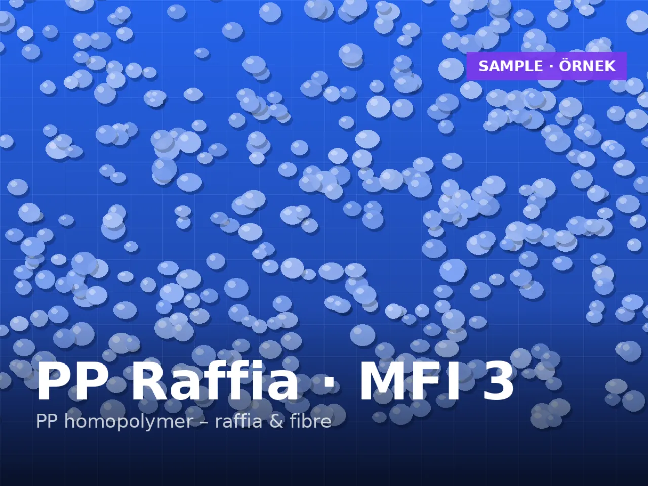 PP rafya kalitesi, MFI 3 — çuval ve big bag üretimi için