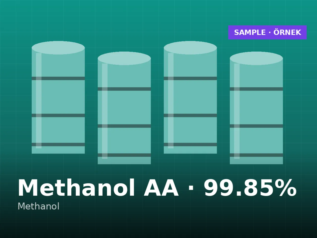 Methanol grade AA 99.85% — ISO tank