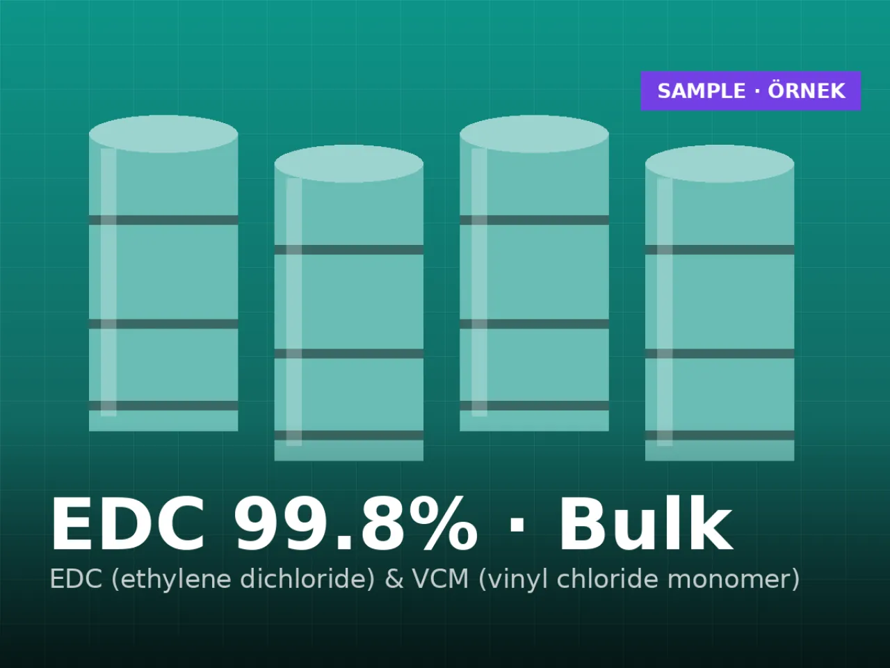 EDC (ethylene dichloride) 99.8% — bulk parcel