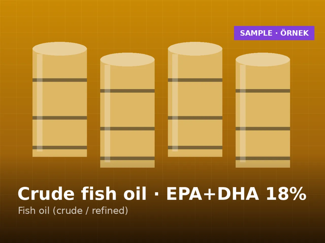 Crude fish oil — EPA+DHA ≥ 18%
