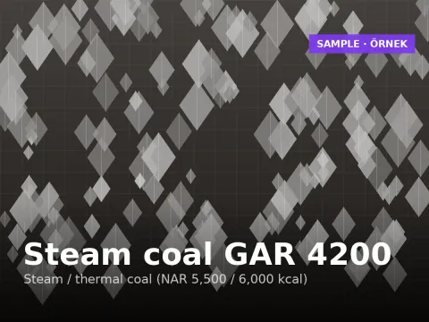 Steam coal GAR 4200 kcal/kg — Kalimantan