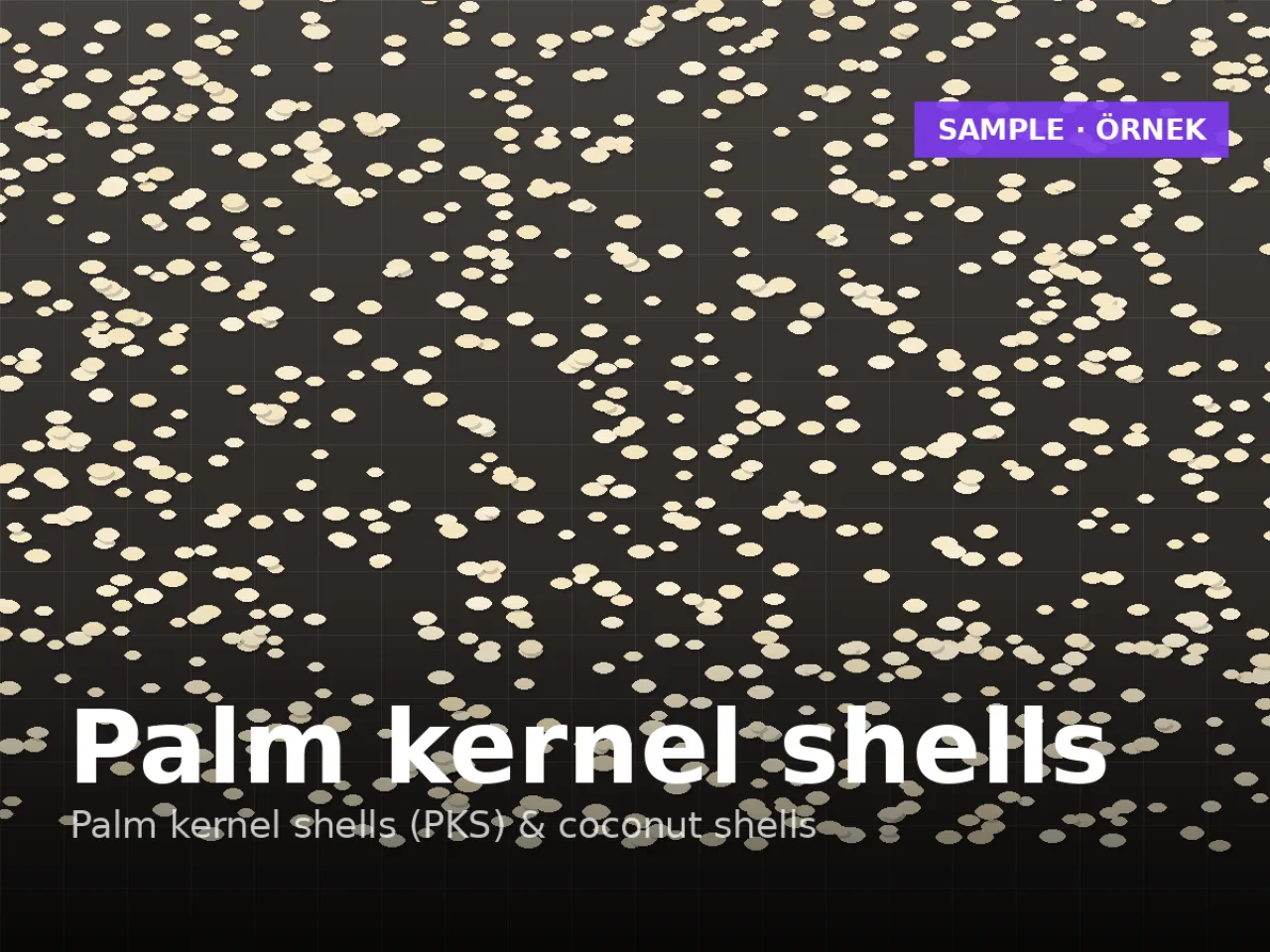 Palm kernel shells (PKS) biomass fuel