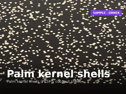 Palm kernel shells (PKS) biomass fuel