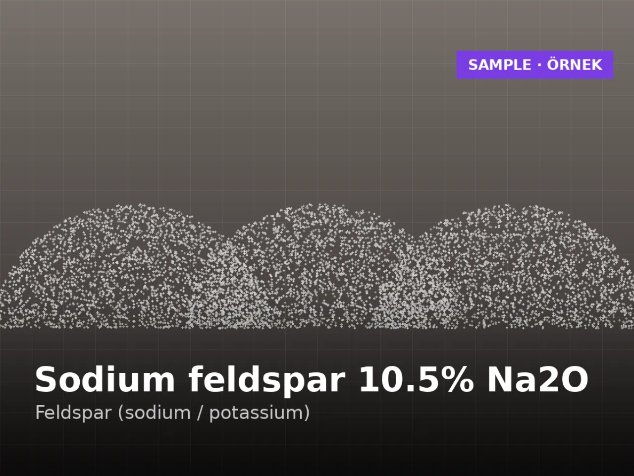 Sodyum feldspat %10,5 Na₂O — seramik ve cam
