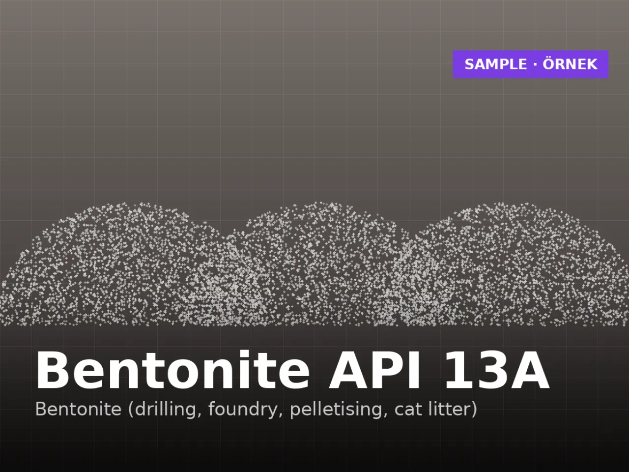 Sodyum bentonit API 13A — sondaj ve döküm